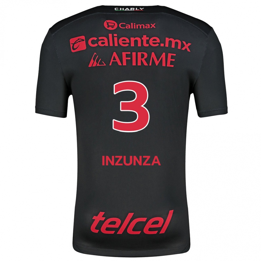 Niño Fútbol Camiseta Rafael Fernández #3 Negro Rojo 1ª Equipación 2024/25 Argentina