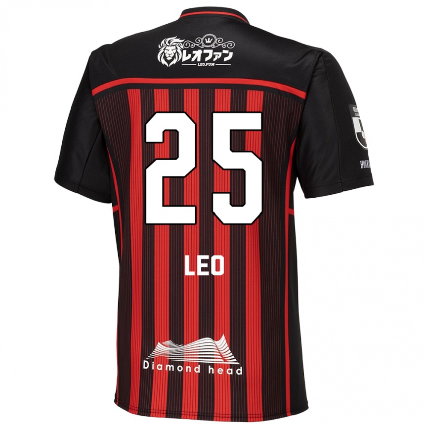 Niño Fútbol Camiseta Leo Osaki #25 Negro Rojo 1ª Equipación 2024/25 Argentina