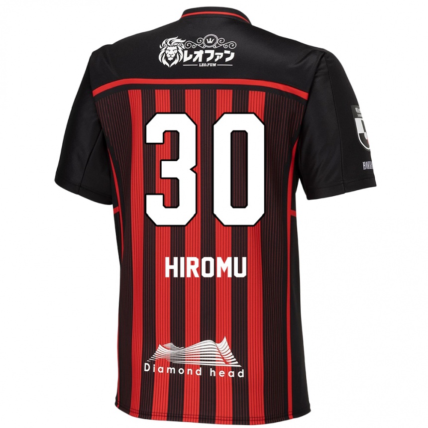 Niño Fútbol Camiseta Hiromu Tanaka #30 Negro Rojo 1ª Equipación 2024/25 Argentina