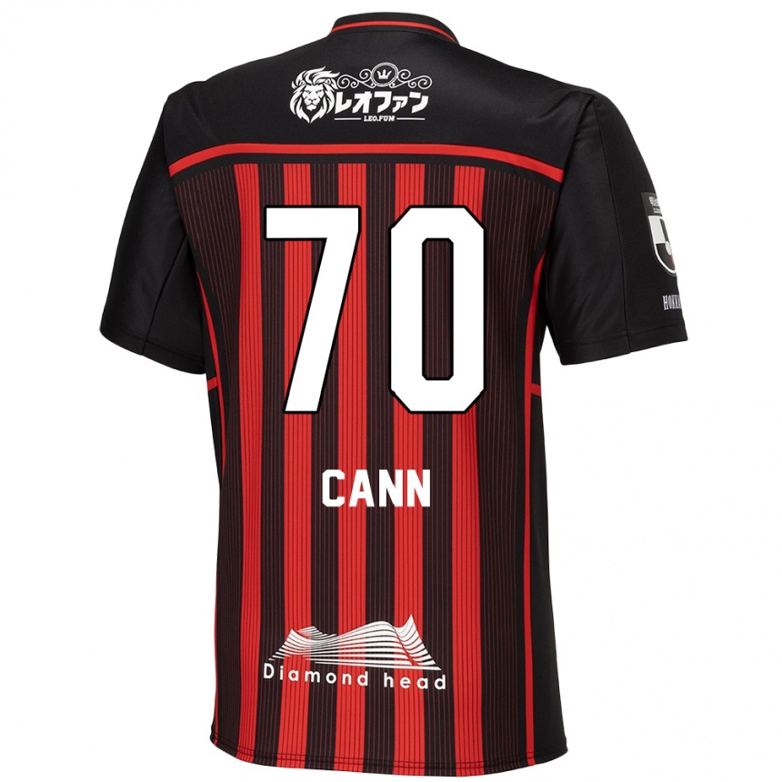 Niño Fútbol Camiseta Francis Cann #70 Negro Rojo 1ª Equipación 2024/25 Argentina