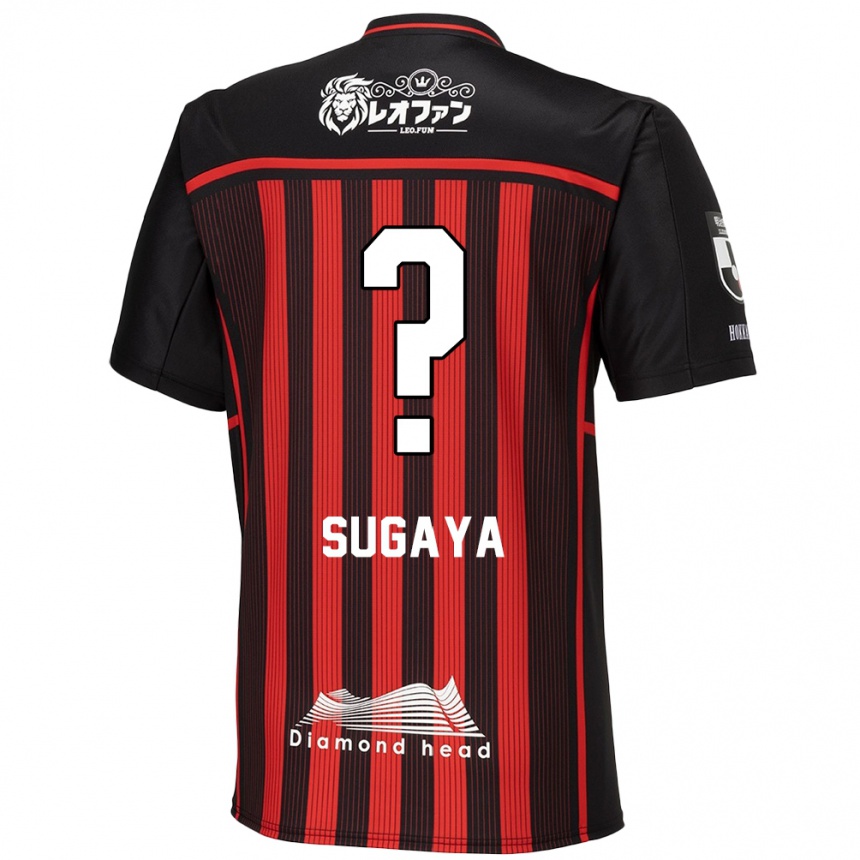 Niño Fútbol Camiseta Shuto Sugaya #0 Negro Rojo 1ª Equipación 2024/25 Argentina