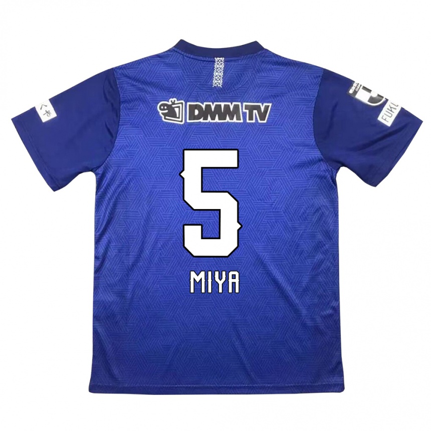 Niño Fútbol Camiseta Daiki Miya #5 Azul Oscuro 1ª Equipación 2024/25 Argentina