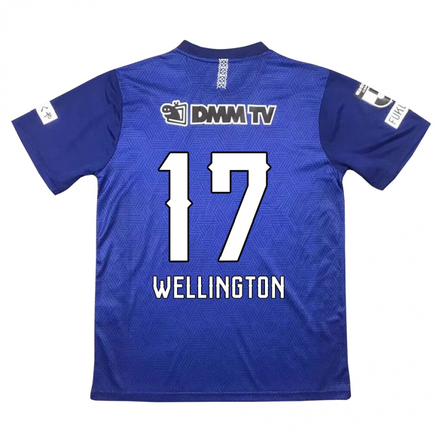 Niño Fútbol Camiseta Wellington #17 Azul Oscuro 1ª Equipación 2024/25 Argentina