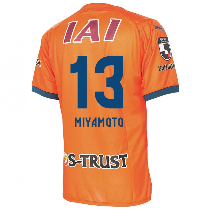 Niño Fútbol Camiseta Kota Miyamoto #13 Naranja Azul 1ª Equipación 2024/25 Argentina