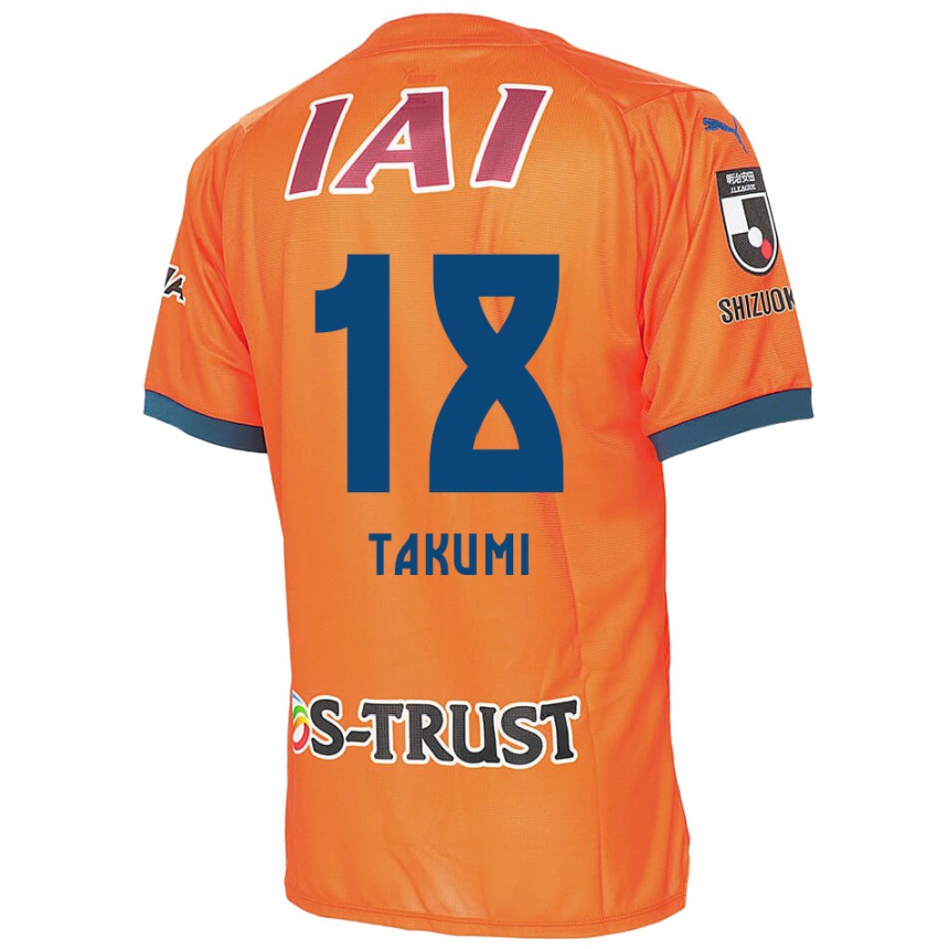 Niño Fútbol Camiseta Takumi Kato #18 Naranja Azul 1ª Equipación 2024/25 Argentina