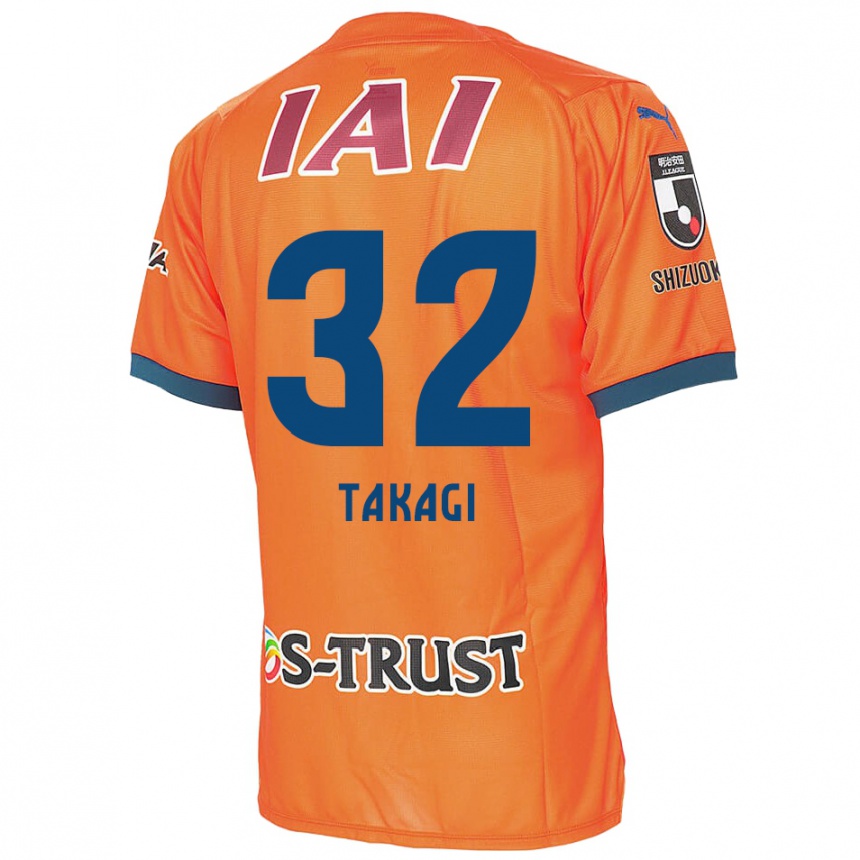 Niño Fútbol Camiseta Sen Takagi #32 Naranja Azul 1ª Equipación 2024/25 Argentina