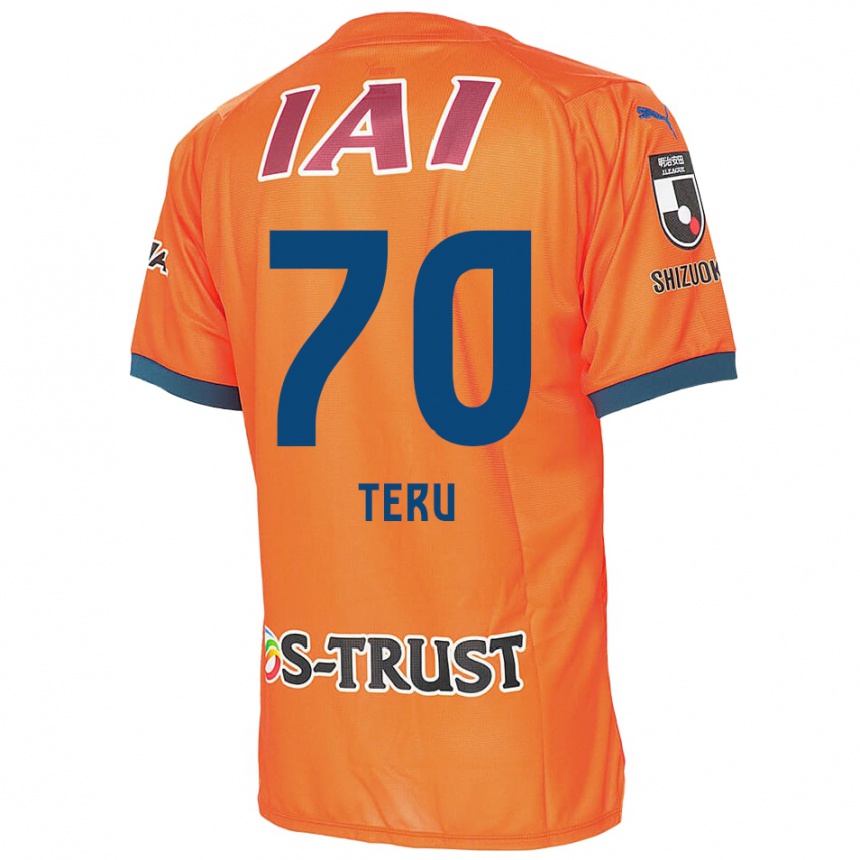 Niño Fútbol Camiseta Teruki Hara #70 Naranja Azul 1ª Equipación 2024/25 Argentina