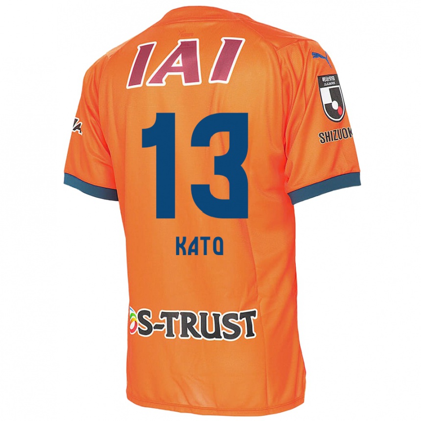 Niño Fútbol Camiseta Daiya Kato #13 Naranja Azul 1ª Equipación 2024/25 Argentina