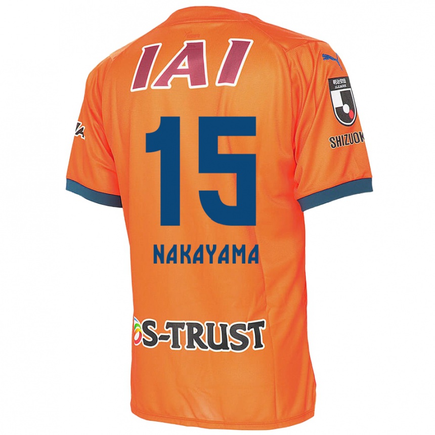 Niño Fútbol Camiseta Atsuki Nakayama #15 Naranja Azul 1ª Equipación 2024/25 Argentina