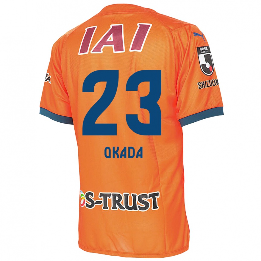 Niño Fútbol Camiseta Shu Okada #23 Naranja Azul 1ª Equipación 2024/25 Argentina