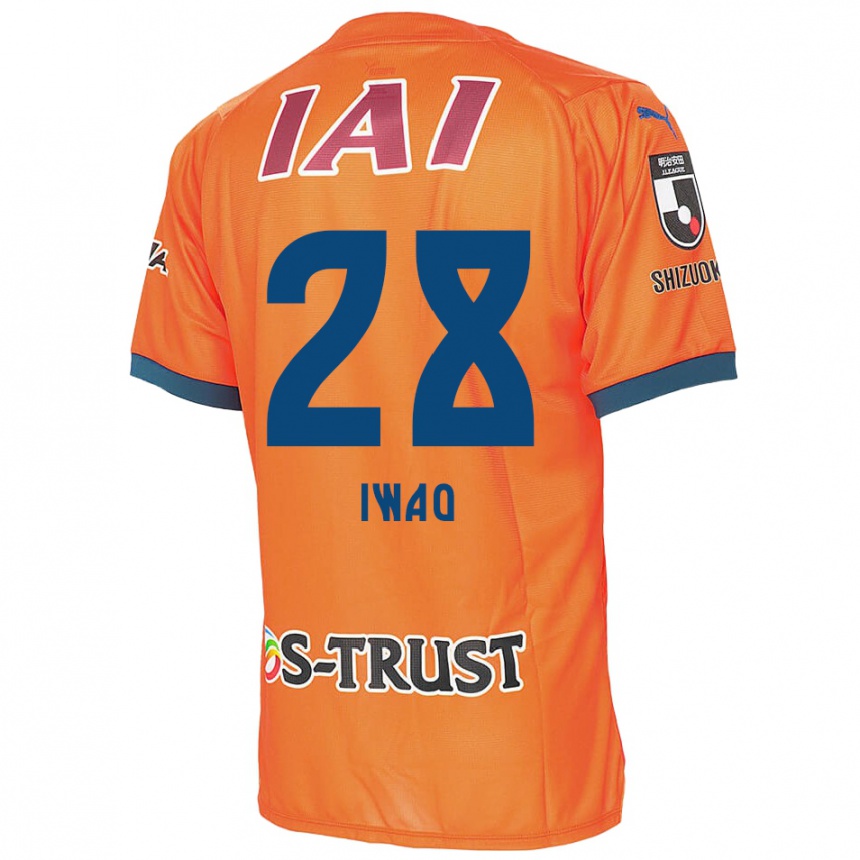 Niño Fútbol Camiseta Takeru Iwao #28 Naranja Azul 1ª Equipación 2024/25 Argentina