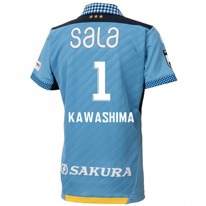 Niño Fútbol Camiseta Eiji Kawashima #1 Azul Negro 1ª Equipación 2024/25 Argentina