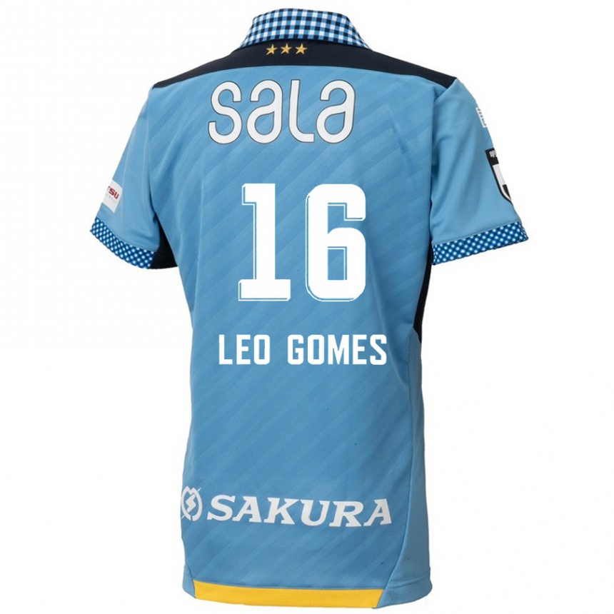 Niño Fútbol Camiseta Léo Gomes #16 Azul Negro 1ª Equipación 2024/25 Argentina