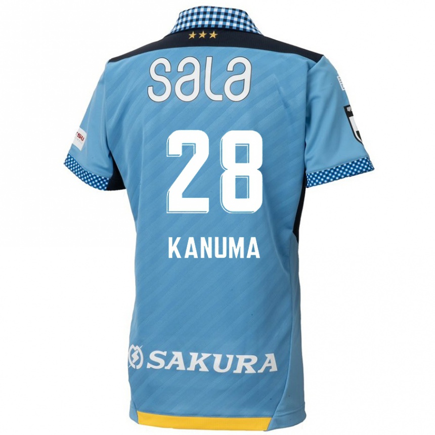 Niño Fútbol Camiseta Naoki Kanuma #28 Azul Negro 1ª Equipación 2024/25 Argentina