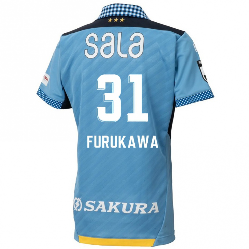 Niño Fútbol Camiseta Yosuke Furukawa #31 Azul Negro 1ª Equipación 2024/25 Argentina