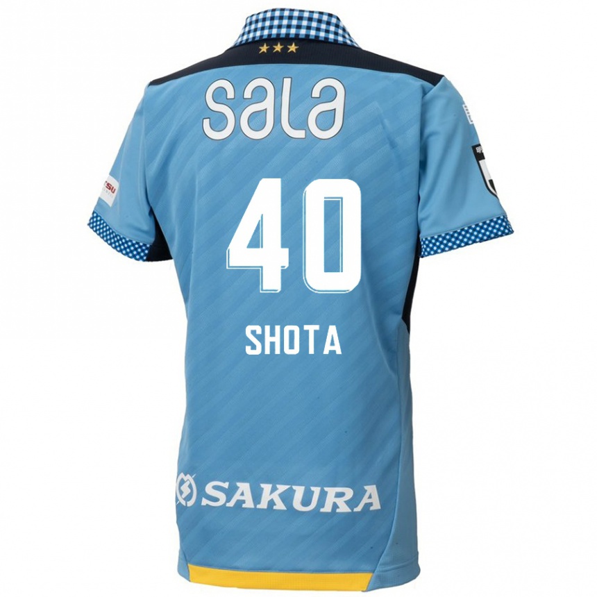 Niño Fútbol Camiseta Shota Kaneko #40 Azul Negro 1ª Equipación 2024/25 Argentina