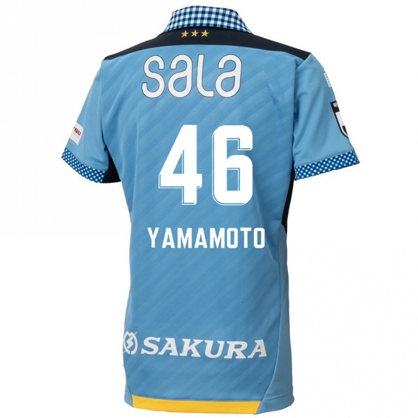 Niño Fútbol Camiseta Shota Yamamoto #46 Azul Negro 1ª Equipación 2024/25 Argentina