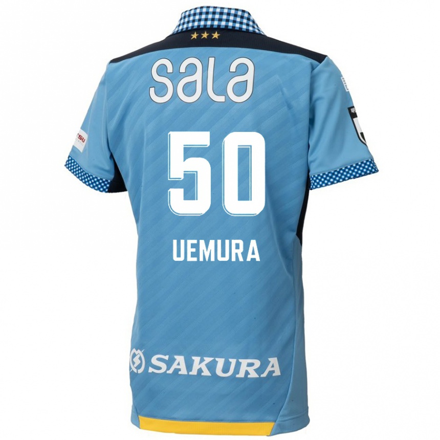 Niño Fútbol Camiseta Hiroto Uemura #50 Azul Negro 1ª Equipación 2024/25 Argentina