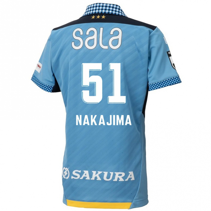 Niño Fútbol Camiseta Keitaro Nakajima #51 Azul Negro 1ª Equipación 2024/25 Argentina