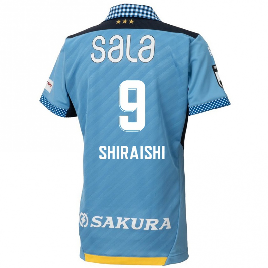 Niño Fútbol Camiseta Eriya Shiraishi #9 Azul Negro 1ª Equipación 2024/25 Argentina