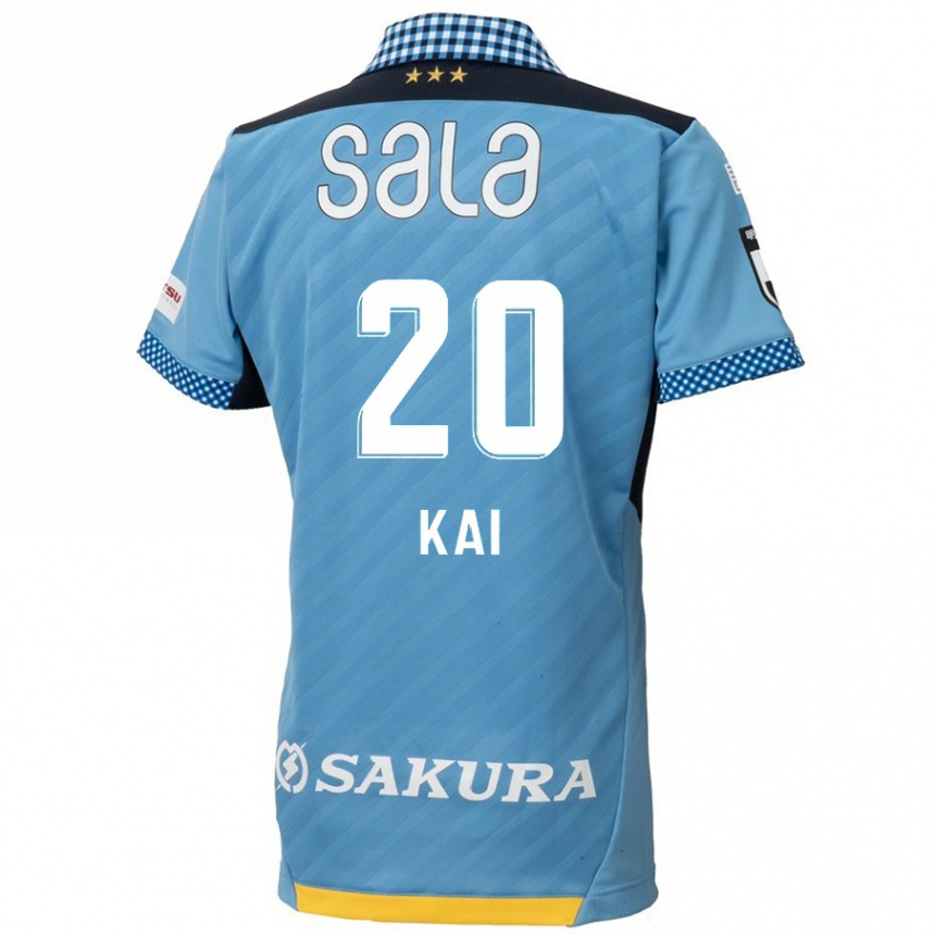 Niño Fútbol Camiseta Yua Kai #20 Azul Negro 1ª Equipación 2024/25 Argentina