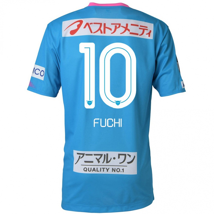 Niño Fútbol Camiseta Fuchi Honda #10 Azul Rosado 1ª Equipación 2024/25 Argentina