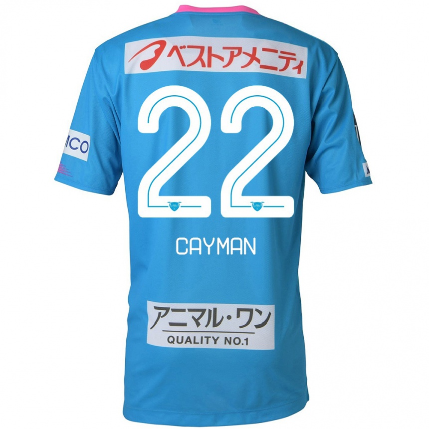 Niño Fútbol Camiseta Cayman Togashi #22 Azul Rosado 1ª Equipación 2024/25 Argentina