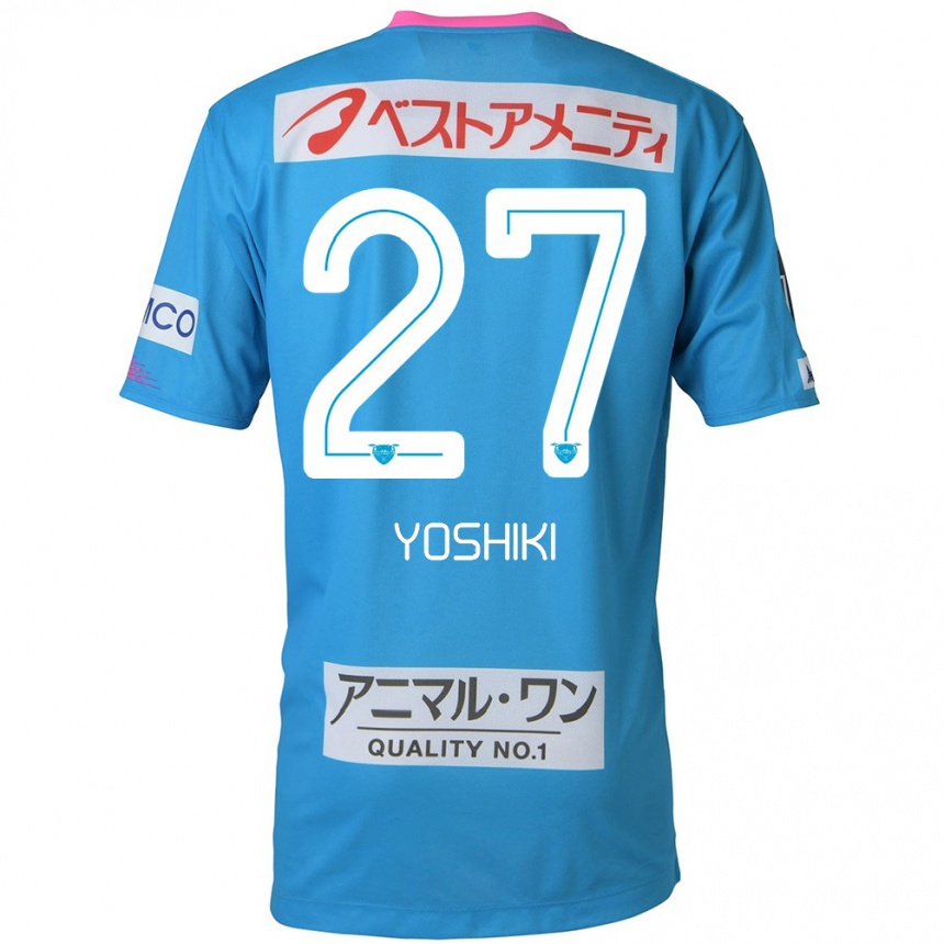 Niño Fútbol Camiseta Yoshiki Narahara #27 Azul Rosado 1ª Equipación 2024/25 Argentina