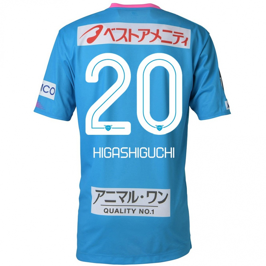 Niño Fútbol Camiseta Aitaro Higashiguchi #20 Azul Rosado 1ª Equipación 2024/25 Argentina