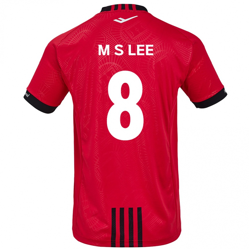 Niño Fútbol Camiseta Seung-Mo Lee #8 Negro Rojo 1ª Equipación 2024/25 Argentina