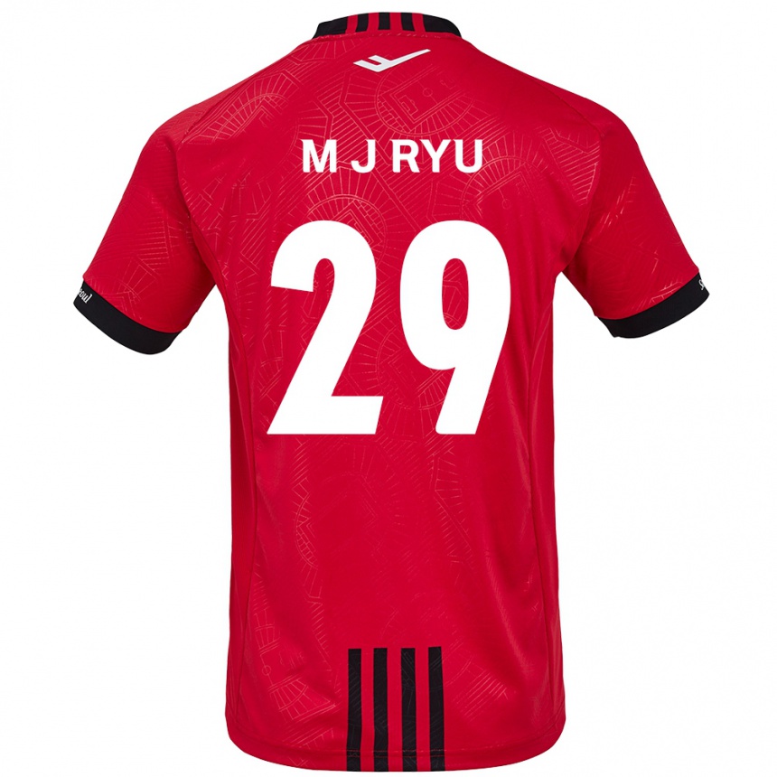 Niño Fútbol Camiseta Jae-Moon Ryu #29 Negro Rojo 1ª Equipación 2024/25 Argentina