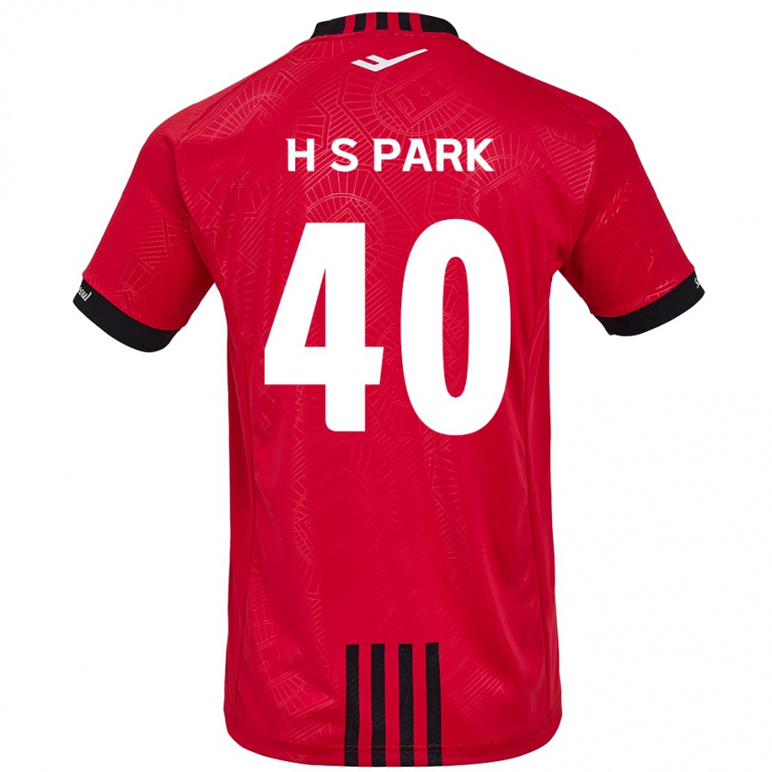 Niño Fútbol Camiseta Seong-Hun Park #40 Negro Rojo 1ª Equipación 2024/25 Argentina