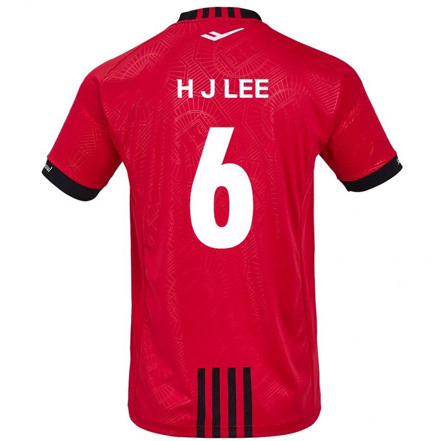 Niño Fútbol Camiseta Ju-Hwan Lee #6 Negro Rojo 1ª Equipación 2024/25 Argentina