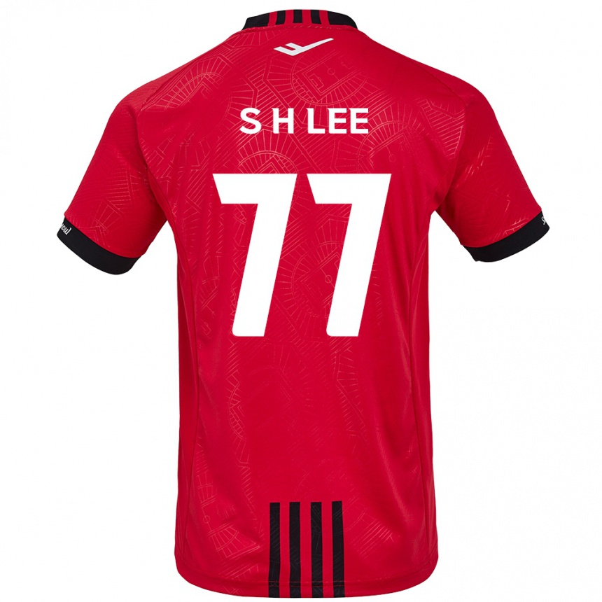 Niño Fútbol Camiseta Hyeon-Seung Lee #77 Negro Rojo 1ª Equipación 2024/25 Argentina