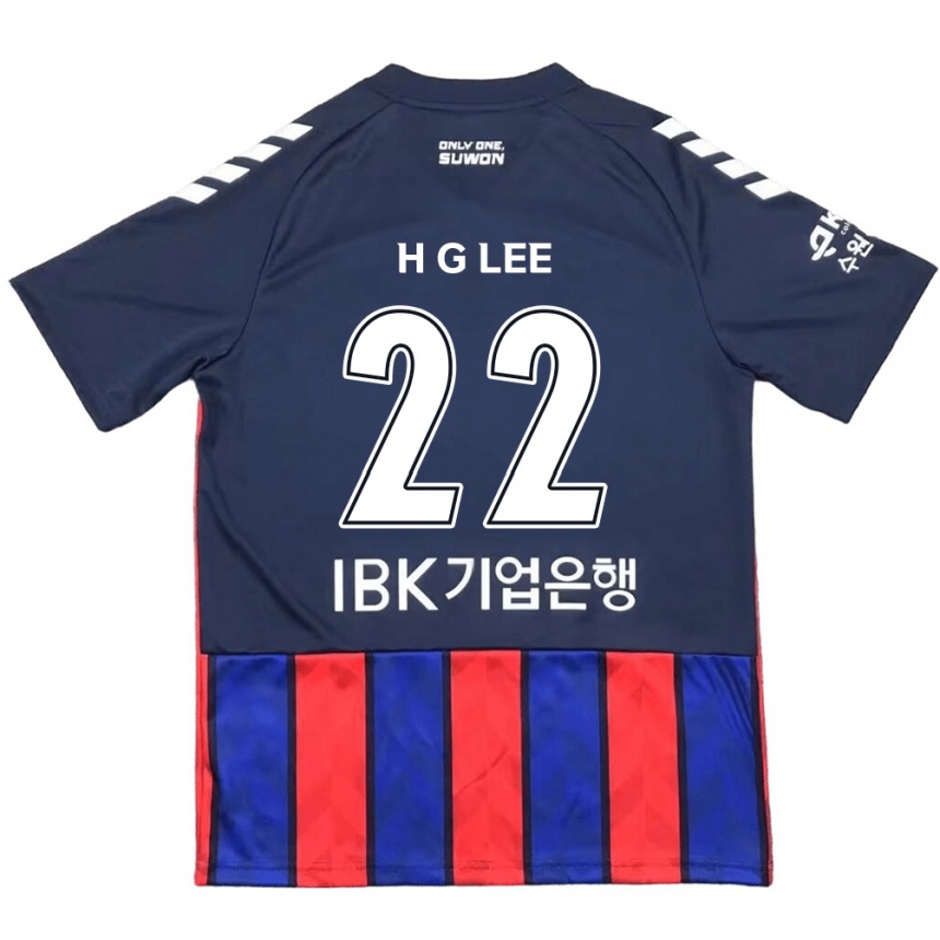 Niño Fútbol Camiseta Gwang-Hyeok Lee #22 Azul Rojo 1ª Equipación 2024/25 Argentina