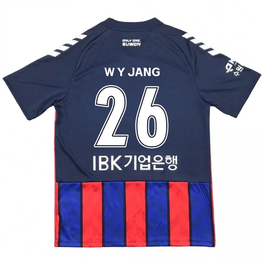 Niño Fútbol Camiseta Young-Woo Jang #26 Azul Rojo 1ª Equipación 2024/25 Argentina