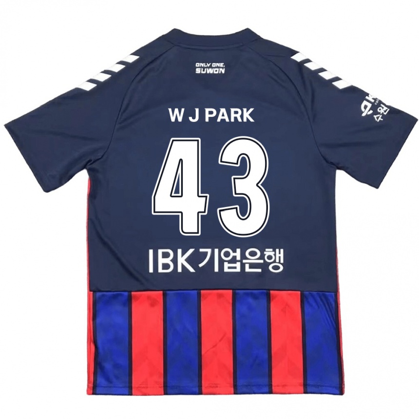 Niño Fútbol Camiseta Jin-Woo Park #43 Azul Rojo 1ª Equipación 2024/25 Argentina