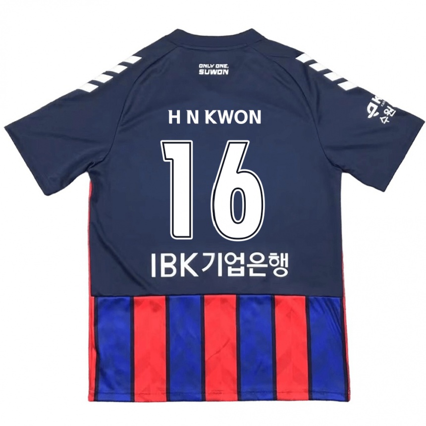 Niño Fútbol Camiseta Nam-Hoon Kwon #16 Azul Rojo 1ª Equipación 2024/25 Argentina