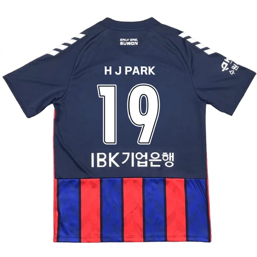 Niño Fútbol Camiseta Jun-Hui Park #19 Azul Rojo 1ª Equipación 2024/25 Argentina