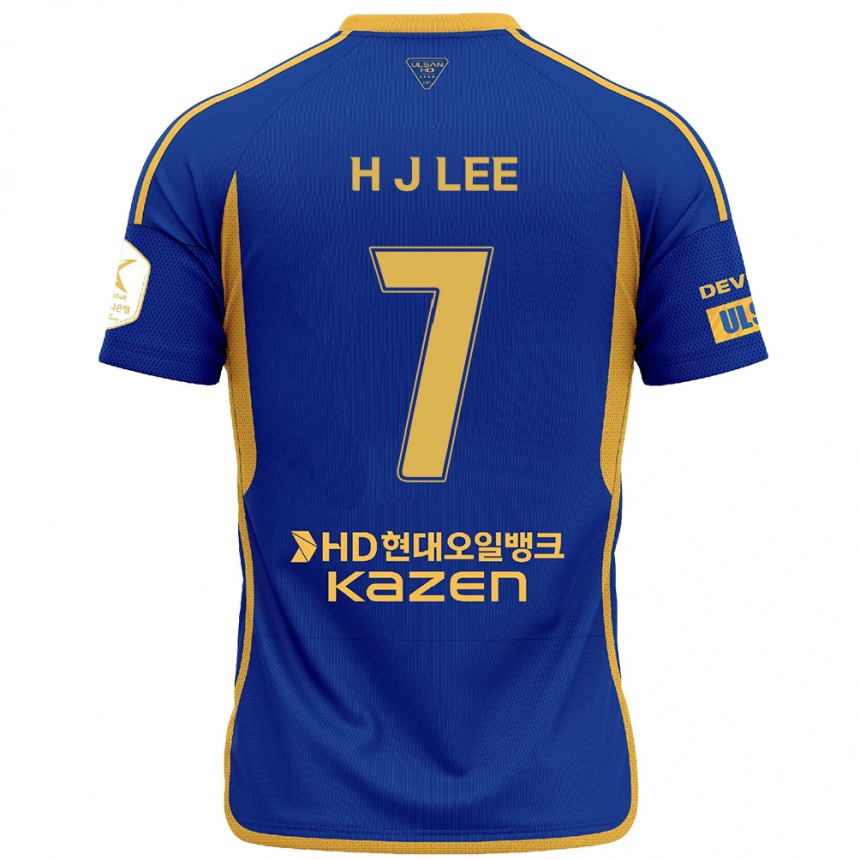 Niño Fútbol Camiseta Jae-Hun Lee #7 Azul Amarillo 1ª Equipación 2024/25 Argentina