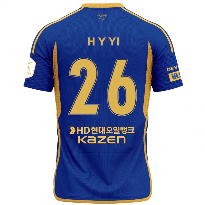 Niño Fútbol Camiseta Yong-Hyeon Yi #26 Azul Amarillo 1ª Equipación 2024/25 Argentina