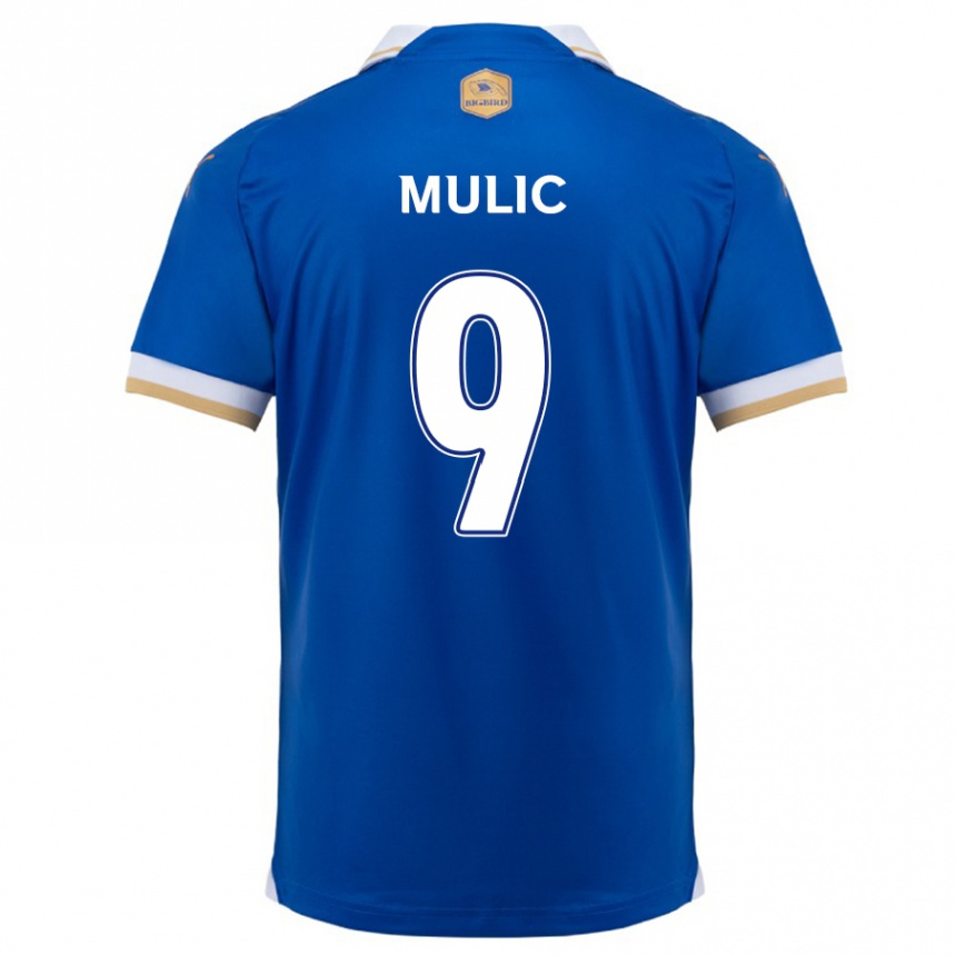 Niño Fútbol Camiseta Fejsal Mulic #9 Azul Blanco 1ª Equipación 2024/25 Argentina