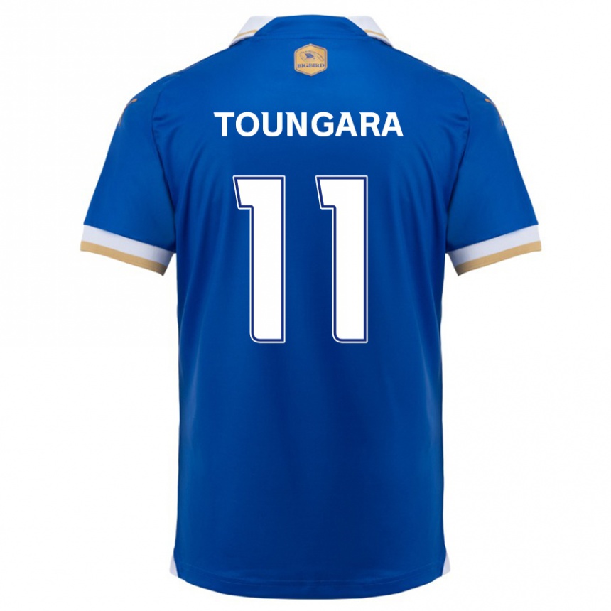 Niño Fútbol Camiseta Aboubacar Toungara #11 Azul Blanco 1ª Equipación 2024/25 Argentina