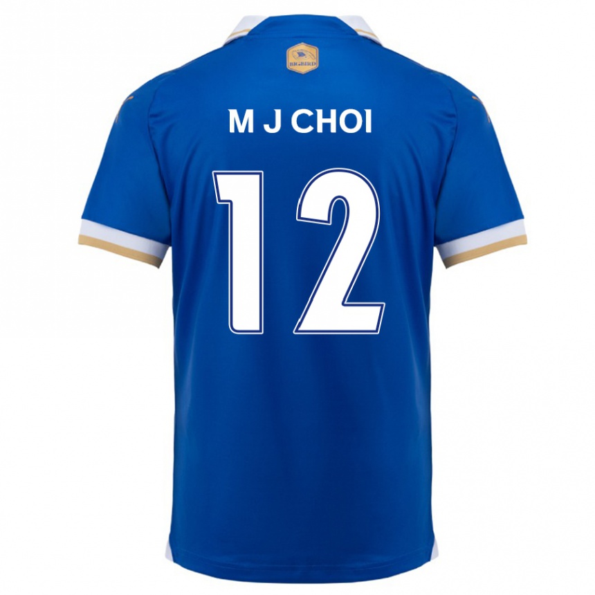 Niño Fútbol Camiseta Ji-Moog Choi #12 Azul Blanco 1ª Equipación 2024/25 Argentina