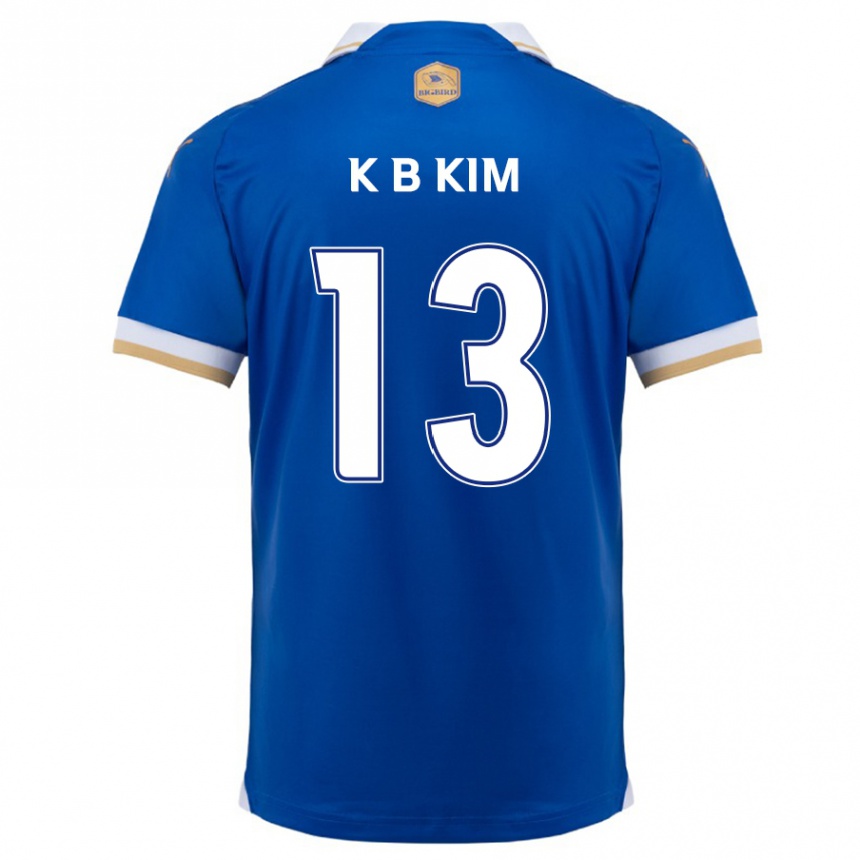 Niño Fútbol Camiseta Bo-Kyung Kim #13 Azul Blanco 1ª Equipación 2024/25 Argentina