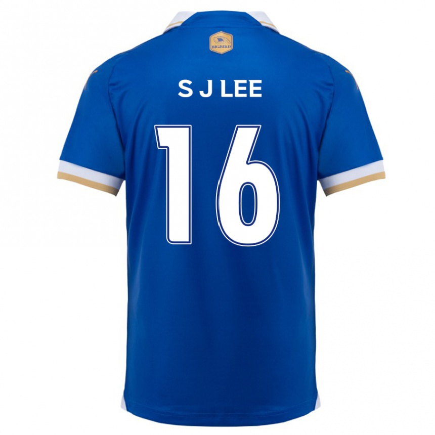 Niño Fútbol Camiseta Jong-Sung Lee #16 Azul Blanco 1ª Equipación 2024/25 Argentina