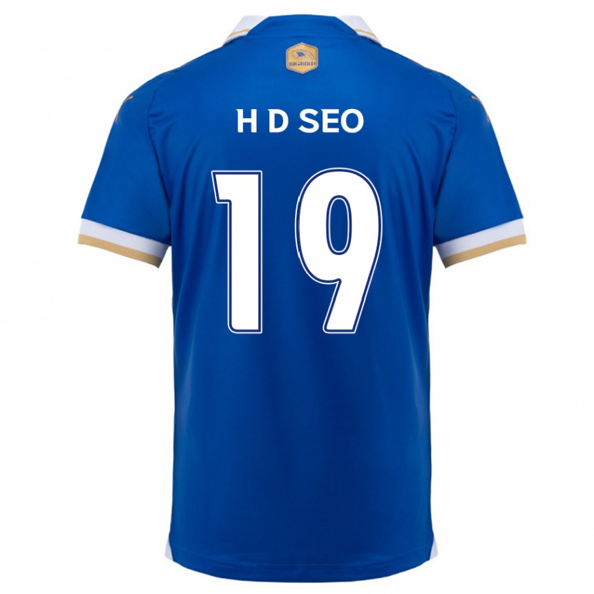 Niño Fútbol Camiseta Dong-Han Seo #19 Azul Blanco 1ª Equipación 2024/25 Argentina