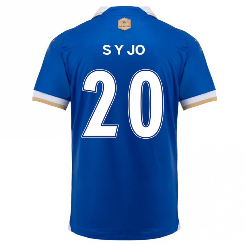 Niño Fútbol Camiseta Yun-Seong Jo #20 Azul Blanco 1ª Equipación 2024/25 Argentina