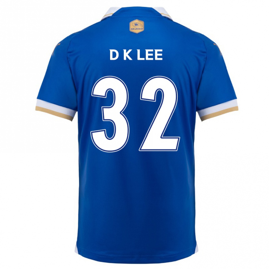 Niño Fútbol Camiseta Kyu-Dong Lee #32 Azul Blanco 1ª Equipación 2024/25 Argentina