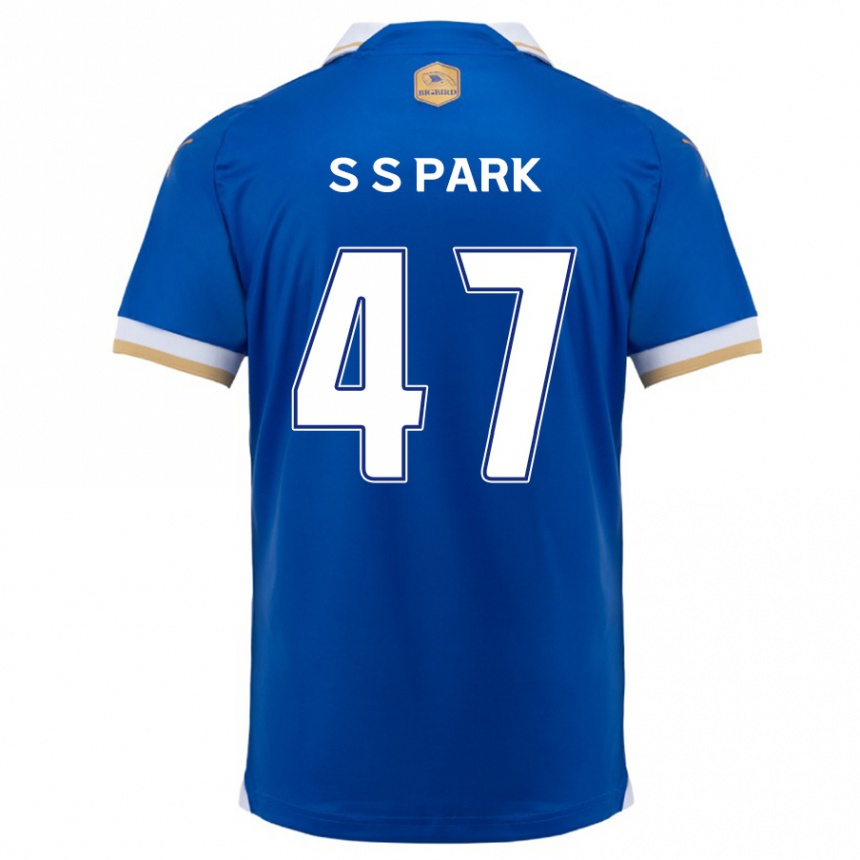 Niño Fútbol Camiseta Seung-Soo Park #47 Azul Blanco 1ª Equipación 2024/25 Argentina